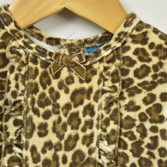Animal print 2 piece velour outfit 6-9M - Picture 2 of 8